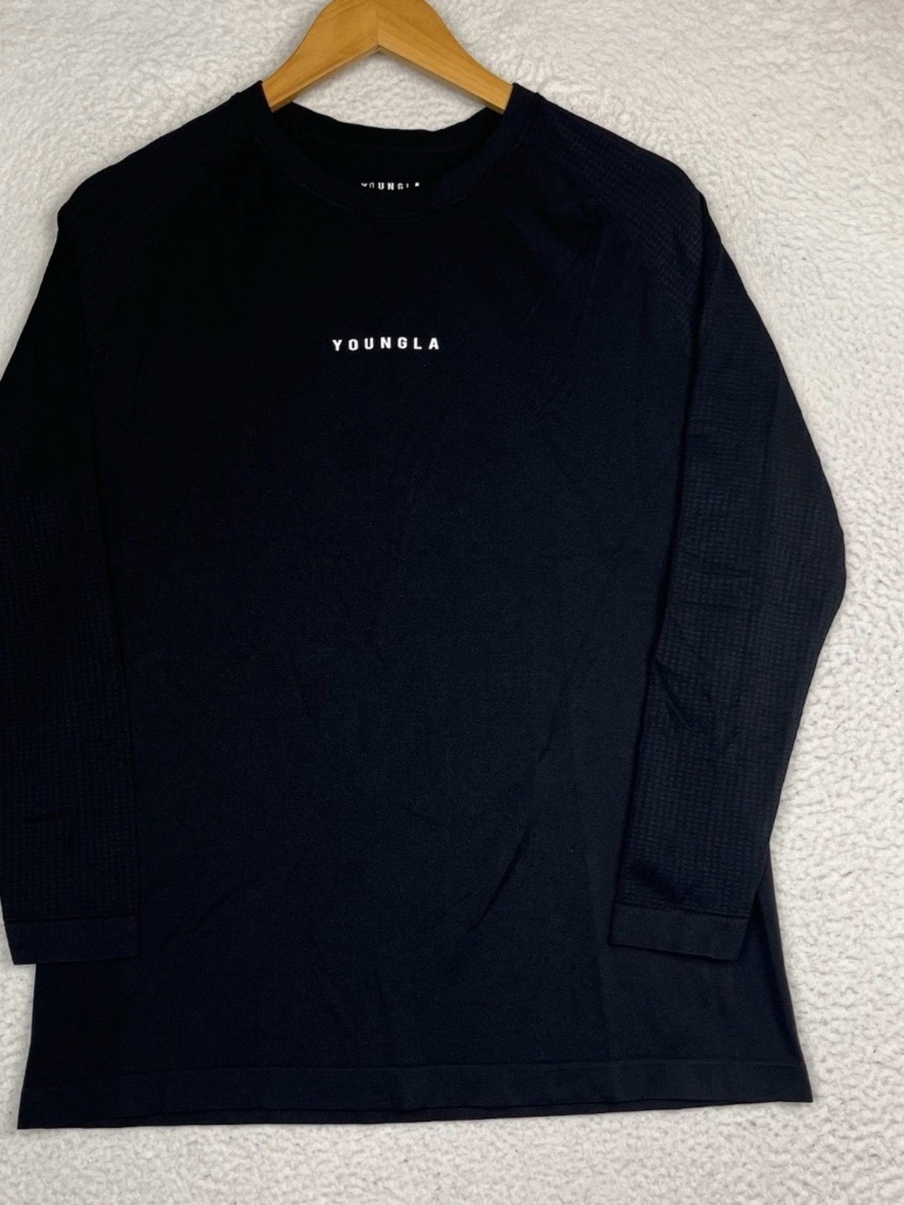 YoungLA Compression Shirt Mens small Black Long Sleeve Workout
Gym Athletic 823